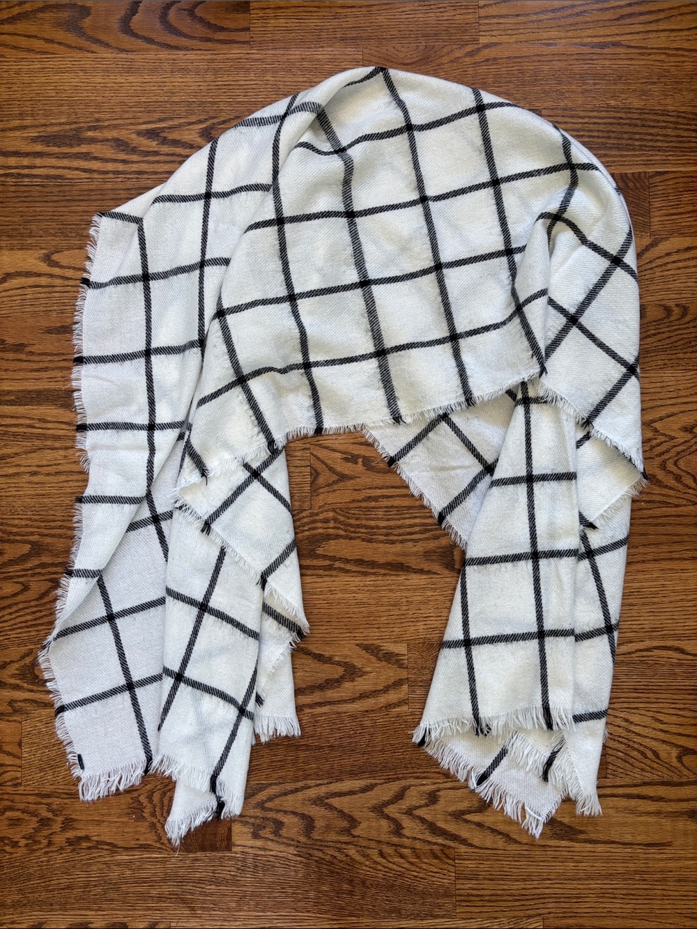Express plaid blanket scarf shawl